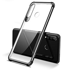 Silikon Schutzhülle Ultra Dünn Tasche Durchsichtig Transparent H02 für Huawei P30 Lite XL Schwarz