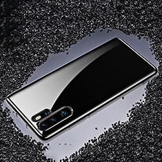 Silikon Schutzhülle Ultra Dünn Tasche Durchsichtig Transparent H02 für Huawei P30 Pro New Edition Schwarz