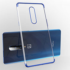 Silikon Schutzhülle Ultra Dünn Tasche Durchsichtig Transparent H02 für OnePlus 7 Pro Blau