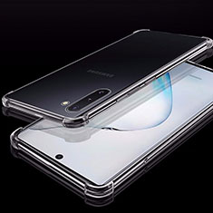 Silikon Schutzhülle Ultra Dünn Tasche Durchsichtig Transparent H02 für Samsung Galaxy Note 10 Klar
