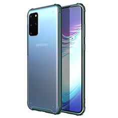 Silikon Schutzhülle Ultra Dünn Tasche Durchsichtig Transparent H02 für Samsung Galaxy S20 Plus Grün