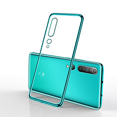 Silikon Schutzhülle Ultra Dünn Tasche Durchsichtig Transparent H02 für Xiaomi Mi 10 Grün