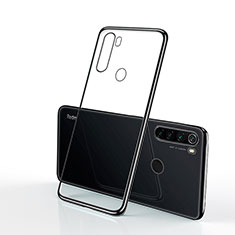 Silikon Schutzhülle Ultra Dünn Tasche Durchsichtig Transparent H02 für Xiaomi Redmi Note 8 (2021) Schwarz