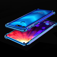 Silikon Schutzhülle Ultra Dünn Tasche Durchsichtig Transparent H03 für Huawei Honor V20 Blau