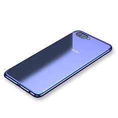 Silikon Schutzhülle Ultra Dünn Tasche Durchsichtig Transparent H03 für Huawei Honor View 10 Blau