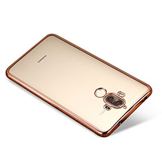 Silikon Schutzhülle Ultra Dünn Tasche Durchsichtig Transparent H03 für Huawei Mate 9 Rosegold