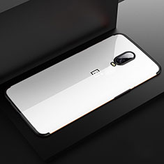 Silikon Schutzhülle Ultra Dünn Tasche Durchsichtig Transparent H03 für OnePlus 6T Schwarz