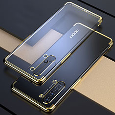 Silikon Schutzhülle Ultra Dünn Tasche Durchsichtig Transparent H03 für Oppo Reno3 Gold
