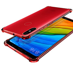 Silikon Schutzhülle Ultra Dünn Tasche Durchsichtig Transparent H03 für Xiaomi Mi 6X Rot