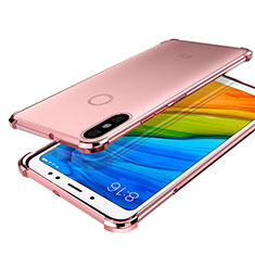 Silikon Schutzhülle Ultra Dünn Tasche Durchsichtig Transparent H03 für Xiaomi Mi A2 Rosegold