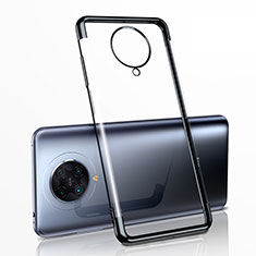 Silikon Schutzhülle Ultra Dünn Tasche Durchsichtig Transparent H03 für Xiaomi Poco F2 Pro Schwarz