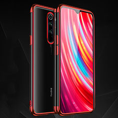 Silikon Schutzhülle Ultra Dünn Tasche Durchsichtig Transparent H03 für Xiaomi Redmi Note 8 Pro Rot