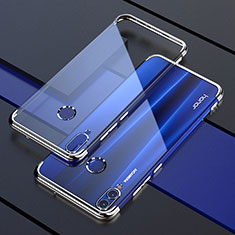 Silikon Schutzhülle Ultra Dünn Tasche Durchsichtig Transparent H04 für Huawei Honor V10 Lite Silber