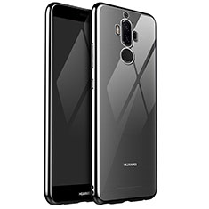 Silikon Schutzhülle Ultra Dünn Tasche Durchsichtig Transparent H04 für Huawei Mate 9 Schwarz