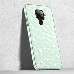 Silikon Schutzhülle Ultra Dünn Tasche Durchsichtig Transparent H04 für Huawei Nova 5z Grün