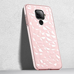 Silikon Schutzhülle Ultra Dünn Tasche Durchsichtig Transparent H04 für Huawei Nova 5z Rosa