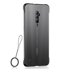 Silikon Schutzhülle Ultra Dünn Tasche Durchsichtig Transparent H04 für Oppo Reno 10X Zoom Schwarz