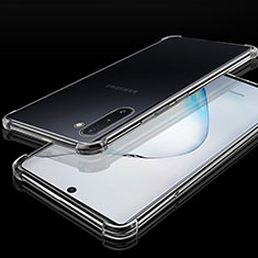 Silikon Schutzhülle Ultra Dünn Tasche Durchsichtig Transparent H04 für Samsung Galaxy Note 10 Plus Klar