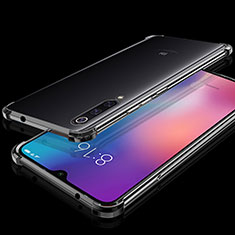 Silikon Schutzhülle Ultra Dünn Tasche Durchsichtig Transparent H04 für Xiaomi Mi 9 Lite Schwarz