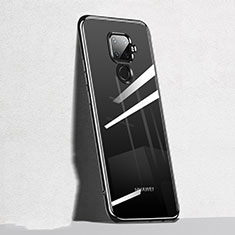 Silikon Schutzhülle Ultra Dünn Tasche Durchsichtig Transparent H05 für Huawei Nova 5z Schwarz