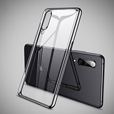 Silikon Schutzhülle Ultra Dünn Tasche Durchsichtig Transparent H05 für Xiaomi Mi 9 SE Schwarz