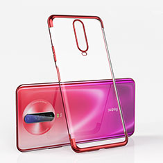 Silikon Schutzhülle Ultra Dünn Tasche Durchsichtig Transparent H05 für Xiaomi Redmi K30i 5G Rot