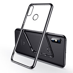 Silikon Schutzhülle Ultra Dünn Tasche Durchsichtig Transparent H06 für Xiaomi Mi 8 Schwarz