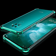 Silikon Schutzhülle Ultra Dünn Tasche Durchsichtig Transparent H07 für Huawei Nova 5i Pro Grün