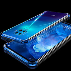 Silikon Schutzhülle Ultra Dünn Tasche Durchsichtig Transparent H07 für Huawei Nova 5z Blau