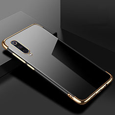 Silikon Schutzhülle Ultra Dünn Tasche Durchsichtig Transparent H08 für Xiaomi Mi 9 Lite Gold