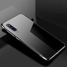Silikon Schutzhülle Ultra Dünn Tasche Durchsichtig Transparent H08 für Xiaomi Mi 9 Lite Schwarz