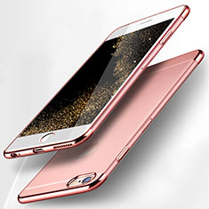 Silikon Schutzhülle Ultra Dünn Tasche Durchsichtig Transparent H09 für Apple iPhone 6S Plus Rosa