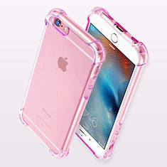 Silikon Schutzhülle Ultra Dünn Tasche Durchsichtig Transparent H11 für Apple iPhone 6S Violett