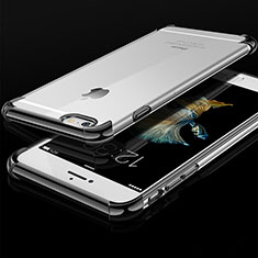 Silikon Schutzhülle Ultra Dünn Tasche Durchsichtig Transparent HC01 für Apple iPhone 6S Schwarz