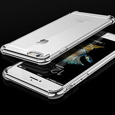 Silikon Schutzhülle Ultra Dünn Tasche Durchsichtig Transparent HC01 für Apple iPhone 6S Silber