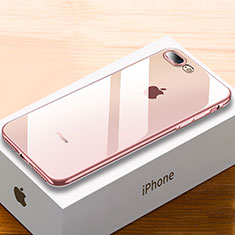 Silikon Schutzhülle Ultra Dünn Tasche Durchsichtig Transparent HC02 für Apple iPhone 7 Plus Rosegold