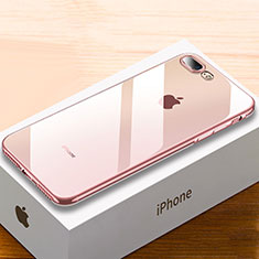 Silikon Schutzhülle Ultra Dünn Tasche Durchsichtig Transparent HC02 für Apple iPhone 8 Plus Rosegold