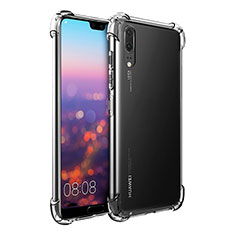 Silikon Schutzhülle Ultra Dünn Tasche Durchsichtig Transparent K01 für Huawei P20 Klar