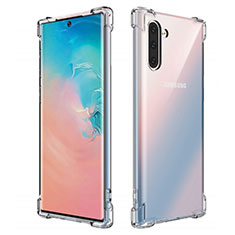 Silikon Schutzhülle Ultra Dünn Tasche Durchsichtig Transparent K01 für Samsung Galaxy Note 10 Klar