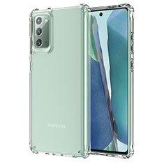 Silikon Schutzhülle Ultra Dünn Tasche Durchsichtig Transparent K01 für Samsung Galaxy Note 20 5G Klar