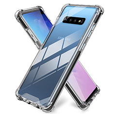 Silikon Schutzhülle Ultra Dünn Tasche Durchsichtig Transparent K01 für Samsung Galaxy S10 Plus Klar