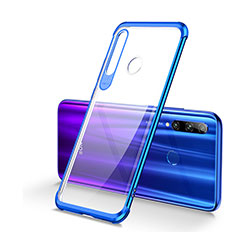 Silikon Schutzhülle Ultra Dünn Tasche Durchsichtig Transparent S01 für Huawei Honor 10i Blau