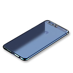 Silikon Schutzhülle Ultra Dünn Tasche Durchsichtig Transparent S01 für Huawei P10 Plus Blau