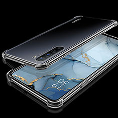 Silikon Schutzhülle Ultra Dünn Tasche Durchsichtig Transparent S01 für Oppo F15 Klar