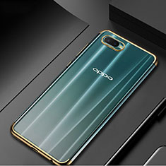 Silikon Schutzhülle Ultra Dünn Tasche Durchsichtig Transparent S01 für Oppo K1 Gold