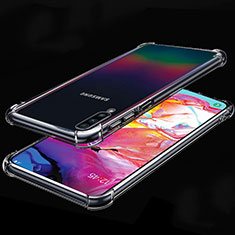 Silikon Schutzhülle Ultra Dünn Tasche Durchsichtig Transparent S01 für Samsung Galaxy A70S Klar