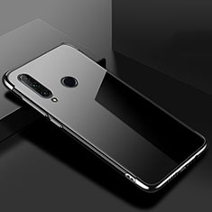 Silikon Schutzhülle Ultra Dünn Tasche Durchsichtig Transparent S02 für Huawei Honor 20E Schwarz