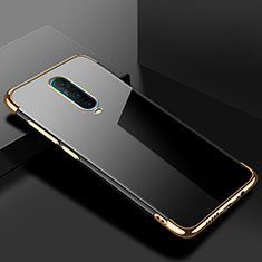 Silikon Schutzhülle Ultra Dünn Tasche Durchsichtig Transparent S02 für Oppo R17 Pro Gold