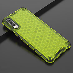 Silikon Schutzhülle Ultra Dünn Tasche Durchsichtig Transparent S02 für Samsung Galaxy A70S Grün