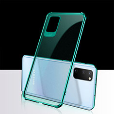 Silikon Schutzhülle Ultra Dünn Tasche Durchsichtig Transparent S02 für Samsung Galaxy S20 Grün